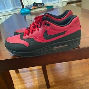 Nike Air Max 1 Leather Premium Gym Red Black